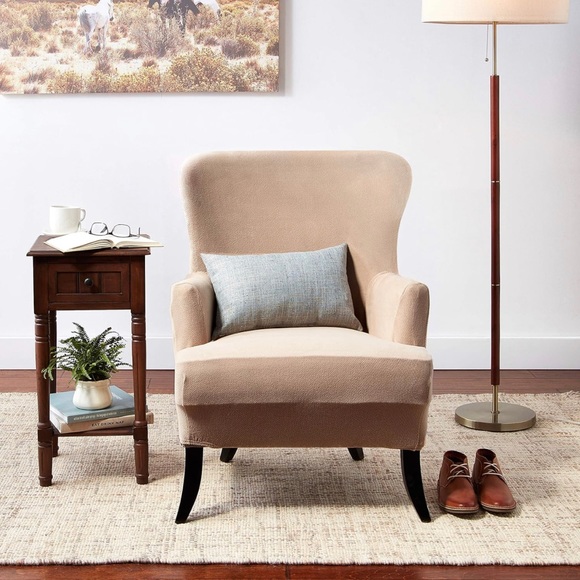 Slipcover Surefit one piece wing chair slipcover New! - Picture 2 of 5